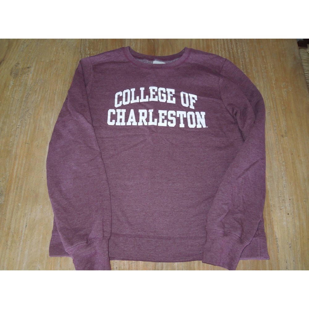 Redshirt College of Charleston Crewneck Sweatshirt Maroon Heather XL Fleece